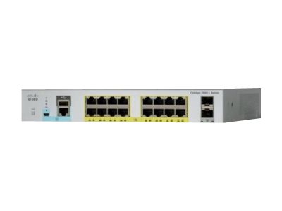 Cisco Catalyst 2960L-16PS-LL - Switch - managed - 16 x 10/100/1000 + 2 x Gigabit SFP (Uplink)