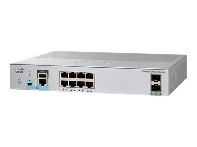 Cisco Catalyst 2960L-8PS-LL - Switch - managed - 8 x 10/100/1000 + 2 x Gigabit SFP (Uplink)