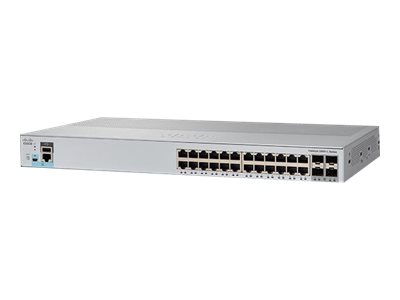 Cisco Catalyst 2960L-SM-24TS - Switch - Smart - 24 x 10/100/1000 + 4 x Gigabit SFP (Uplink)