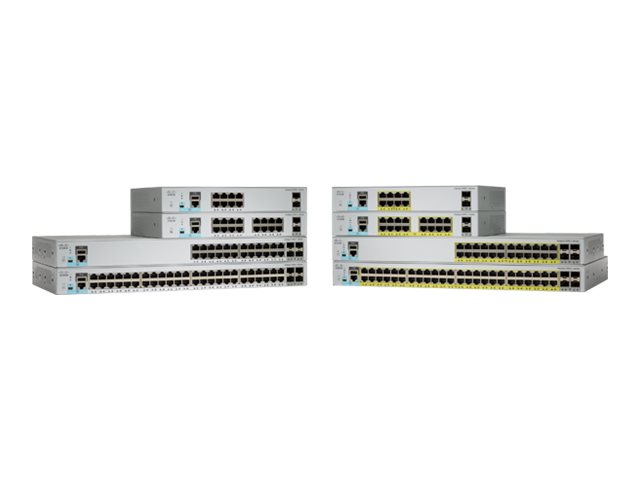 Cisco Catalyst 2960L-SM-8TS - Switch - L3 - Smart - 8 x 10/100/1000 + 2 x Gigabit SFP (Uplink)